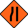 (TW-13) Road narrows on left