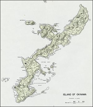 Mapo de Okinava insulo