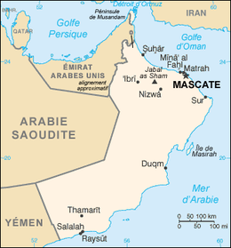 Description de l'image Oman carte.png.