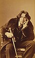   Oscar Wilde in his favourite coat. New York, 1882. Picture taken by Napoleon Sarony (1821-1896).