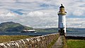 Image 28Rubha nan Gall lighthouse, Tobermory, Mull, built in 1857 by David and Thomas Stevenson, with a Caledonian MacBrayne ferry in the background Credit: Colin