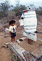 Post box in Galápagos Islands, 1983