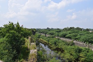 Part of the moat around Ahmednagar Fort