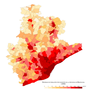 Densidad de población (2018)