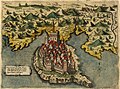 Image 55Map of Ulcinj in 1573 by Simon Pinargenti (from Albanian piracy)