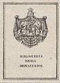 Exlibris der Bibliotheca Regia Monacensis