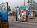 Gates in a peace line in West Belfast