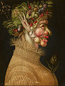 Summer; by Giuseppe Arcimboldo; 1563; oil on panel; 67 x 50.8 cm; Kunsthistorisches Museum (Vienna, Austria)