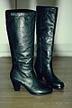 Women's heeled knee-length boots