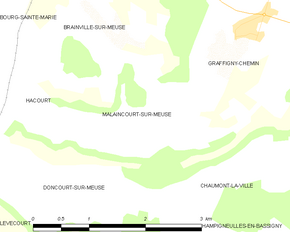 Poziția localității Malaincourt-sur-Meuse