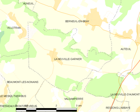 Poziția localității La Neuville-Garnier