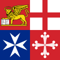 Bandiera di bompresso mercantile e di Stato (recto)