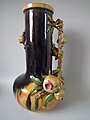 Pomegranate Vase, 1878, 22 in, coloured glazes, boldly decorative, naturalistic and humorous in style