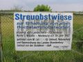 Schild "Streuobstwiese", Brandenburg