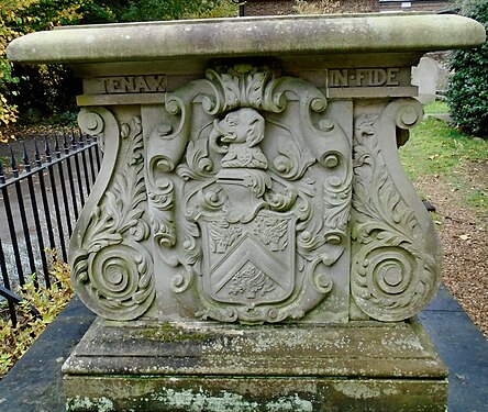 Coat of arms on Hugh Colin Smith tomb