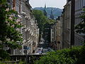 teepical steep street in Wuppertal.