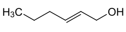 Strukturformel von trans-2-Hexen-1-ol