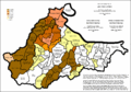 Proporción de croatas en Brčko por asentamientos 2013