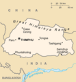 CIA map of Bhutan