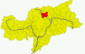 Collocatio finium municipii in Provincia Bauzanensi.