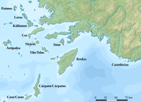 Mapa del Dodecaneso