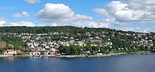 la komunumoparto Drøbak vidita de la Oslo-fjordo