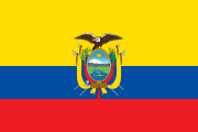 Flagge vo Ecuador