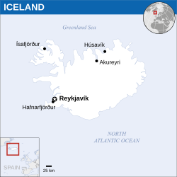 Iceland के लोकेशन