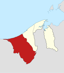 Distretto di Belait – Localizzazione