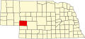 State map highlighting Keith County