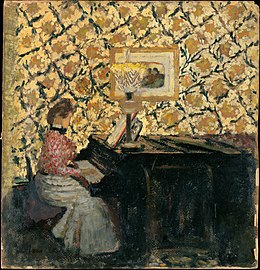 Édouard Vuillard: Misia at the Piano, 'Misia ved klaveret' ca. 1898