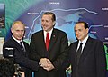 Erdogan, Putin and Berlusconi in Turkey