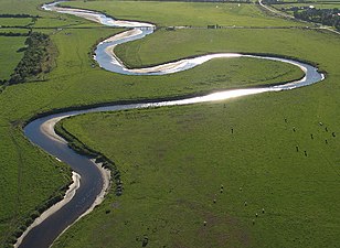 Meandres del Wampool en Cumbria, Anglatèrra.