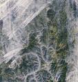 Россия, дымовые шлейфы пожаров в Иркутской области, спутник Коперник Sentinel-2A