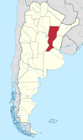 Poziția localității Provincia Santa Fe