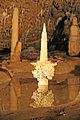 Sošůvské jeskyně - Brouškova rozprávková sieň se stalagmitom Svícen