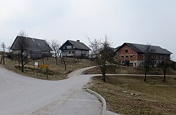 The hamlet of Bukovec in Žirovski Vrh