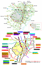 千代田区・1967年の鉄道路線図