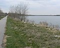 Wehrspann Lake and surrounding trail at Chalco Hills Recreation Area, Nebraska