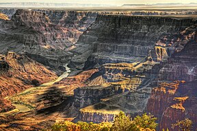 Die Coloradorivier in die Grand Canyon, Arizona.