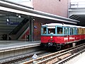 historic train at Gesundbrunnen