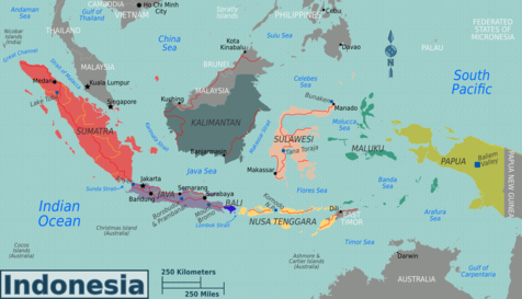 Mappa divisa per regioni