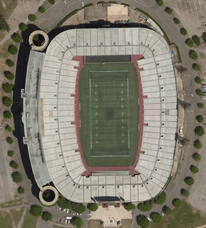 Satellitenbild des Legion Field (Februar 2015)