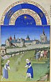 Ilustrace v knize Très Riches Heures du Duc de Berry (cca 1440; ms.65, f.6v)