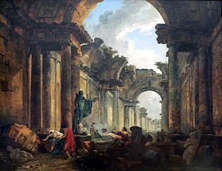 La Grande galerie en ruine.