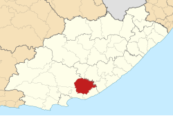 Karte de Sud Afrika montra Kakadu in Est Kabe