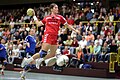 Image 22 Handball-Bundesliga (women) Credit: Kuebi Mara Friton in a handball match in the German Handball-Bundesliga. More selected pictures