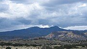 Mount Taylor seen from the village of Encinal