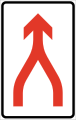 Merging lanes Merging by the “zipper method”.