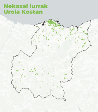 Nekazal lurren banaketa.